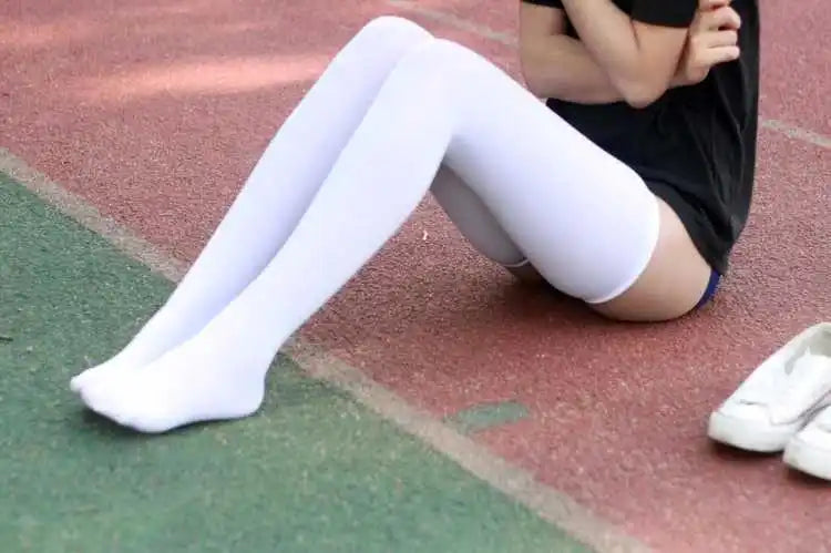 Japanese Student Cheerleading Velvet Gym Socks – 70cm Long Cosplay Stockings