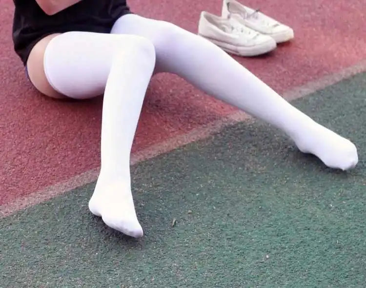 Japanese Student Cheerleading Velvet Gym Socks – 70cm Long Cosplay Stockings
