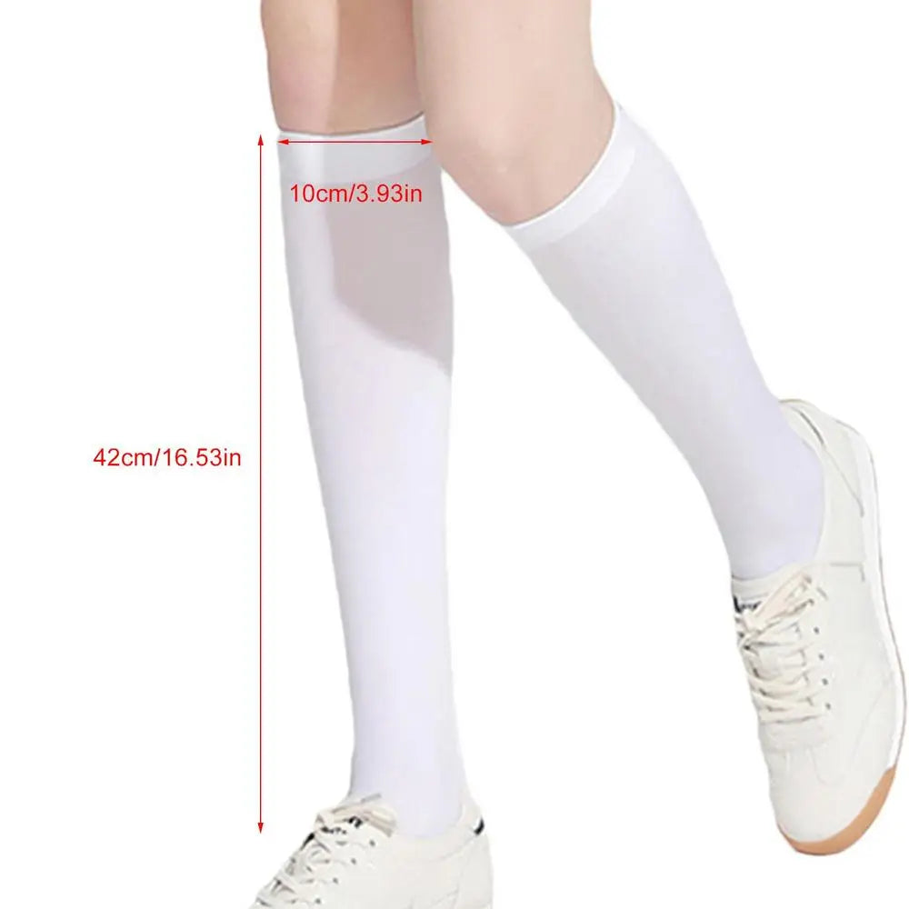 Women’s Golf Socks – Ice Silk UPF50 UV Protection, High Elastic Over-Knee Stockings