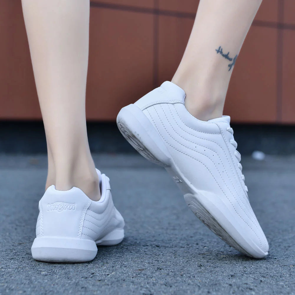ARKKG Girls Cheerleading & Dance Shoes – Kids Aerobics Practice & Women’s Jazz Sneakers