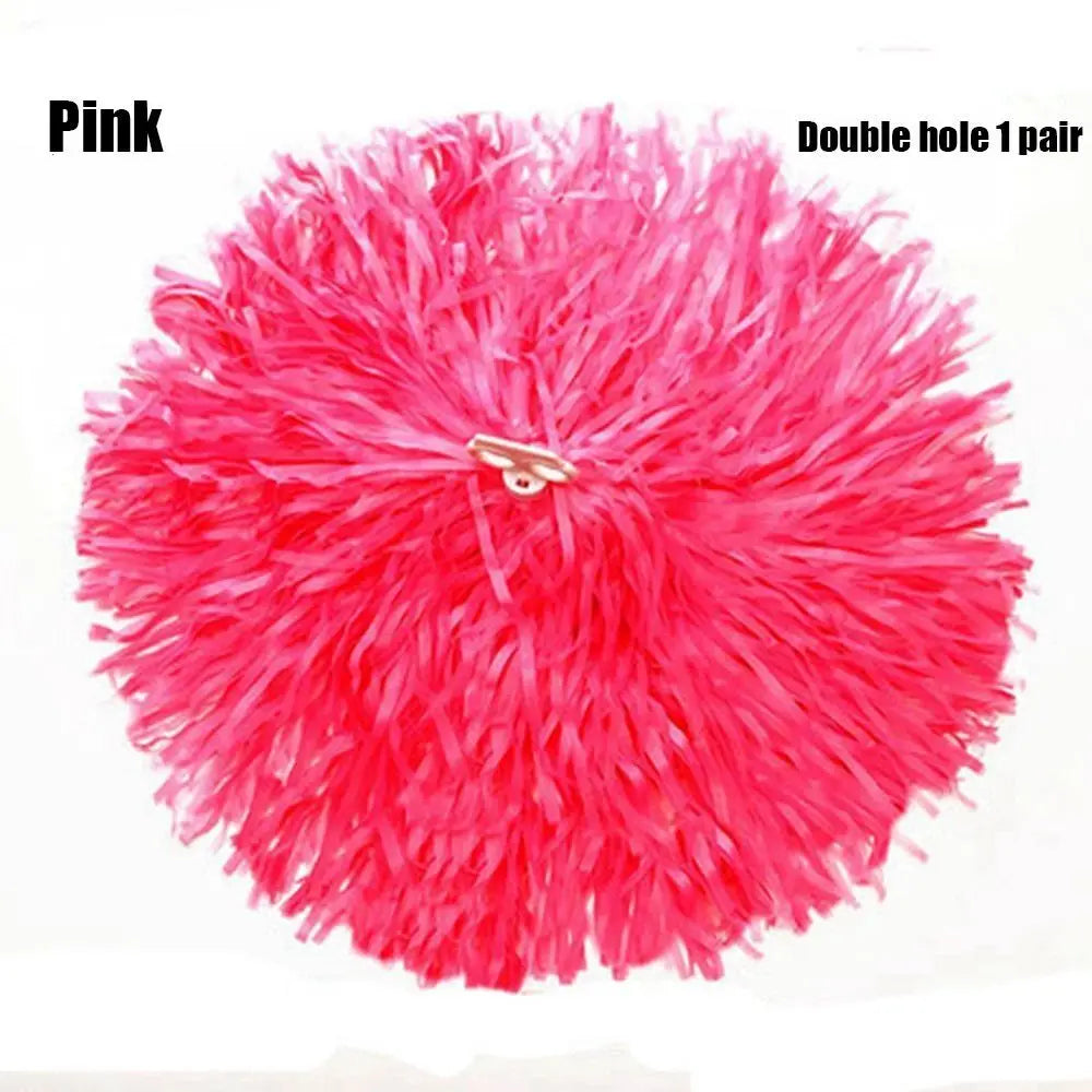 1 Pair Cheering Flower Pompoms – Practical Dance & Sports Match Supplies