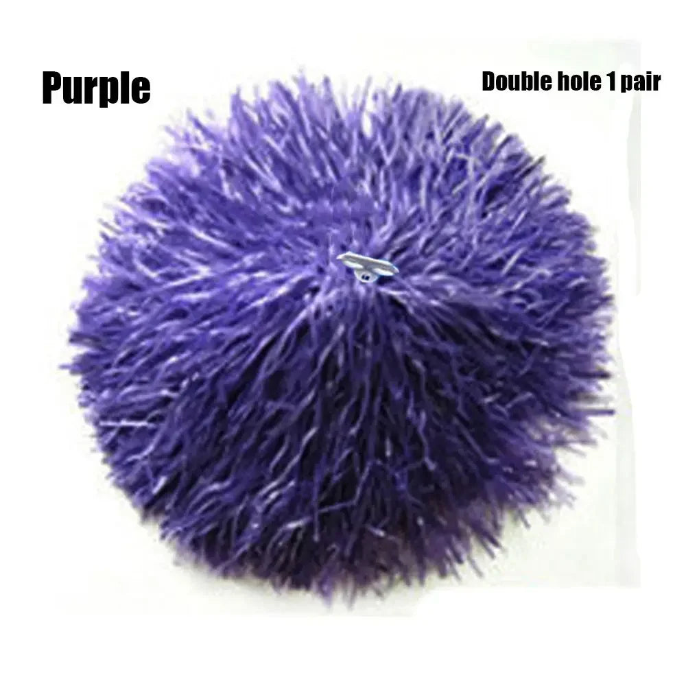 1 Pair Cheering Flower Pompoms – Practical Dance & Sports Match Supplies