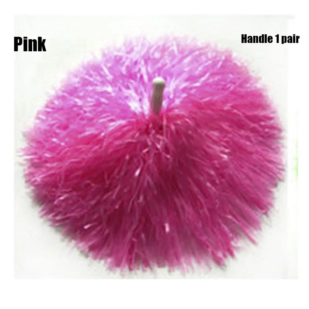 1 Pair Competition Flower Handle Cheerleading Pompoms – Dance & Sport Supplies