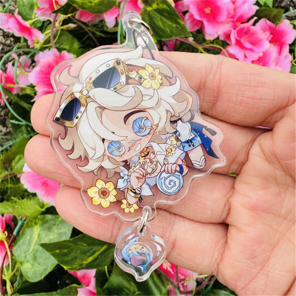 Identity V Cheerleader Cosplay Keychain – Andrew, Evelyn, Vera Acrylic Keyring Gift