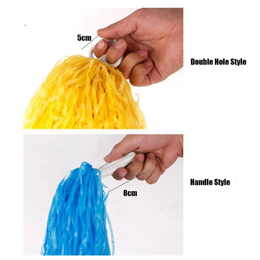 1 Pair Competition Flower Handle Cheerleading Pompoms – Dance & Sport Supplies