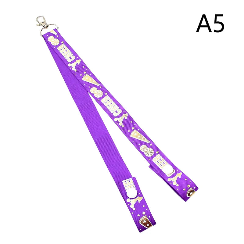 1Pc Glitter Cheerleader Ribbon Keychain – Bag Pendant & Gift Accessory
