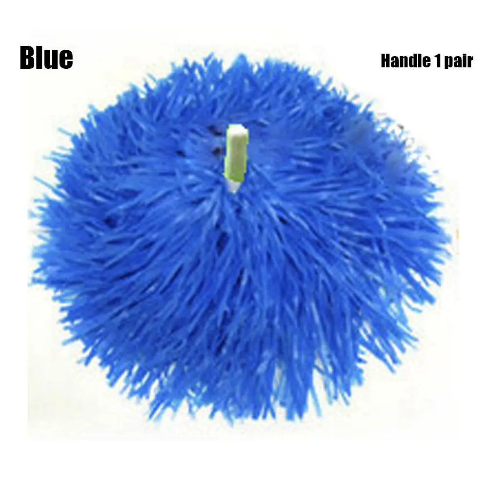 1 Pair Competition Flower Handle Cheerleading Pompoms – Dance & Sport Supplies