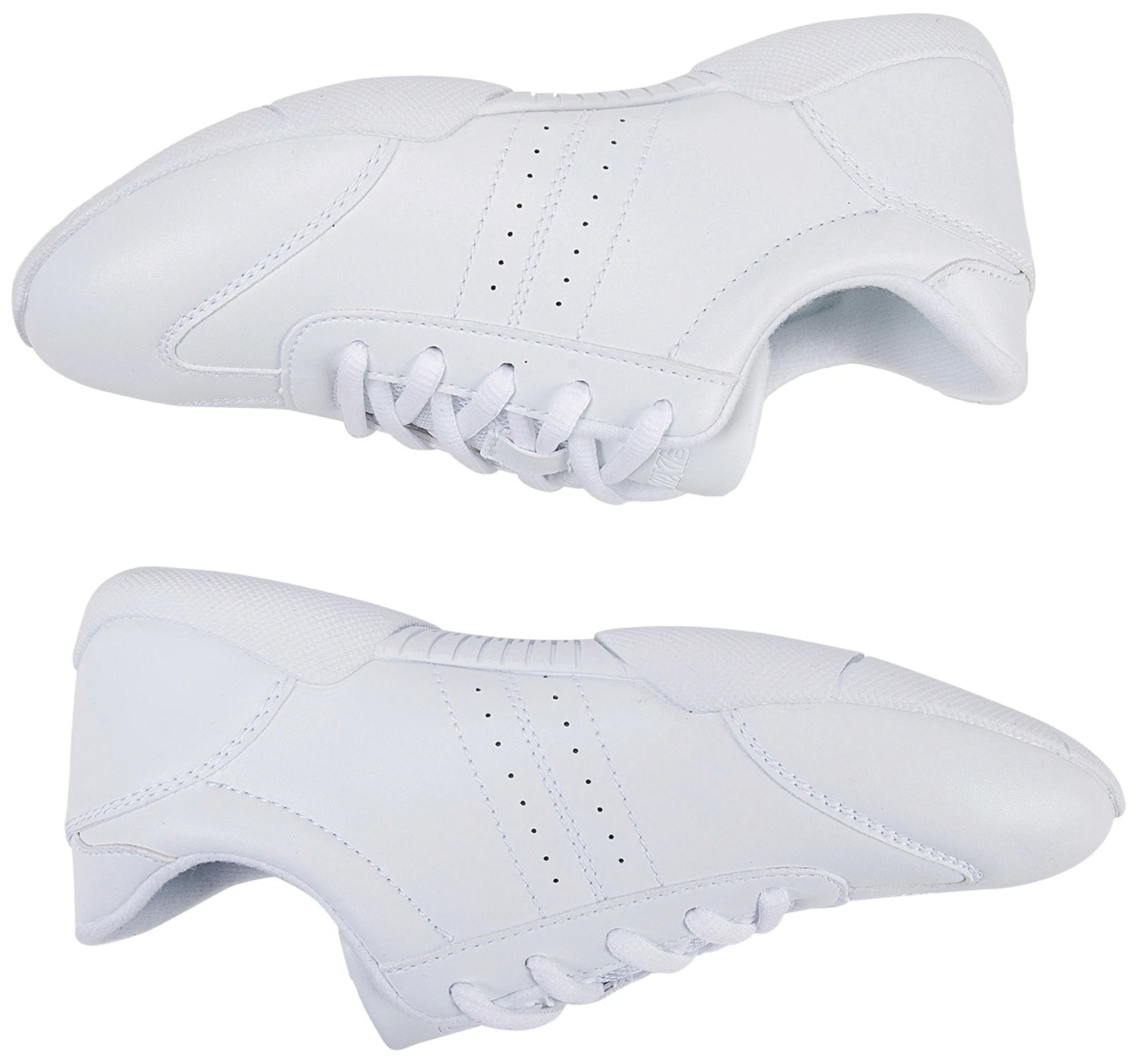 BAXINIER Youth Girls White Cheerleading Athletic Training Sneakers – Lightweight & Competition Ready