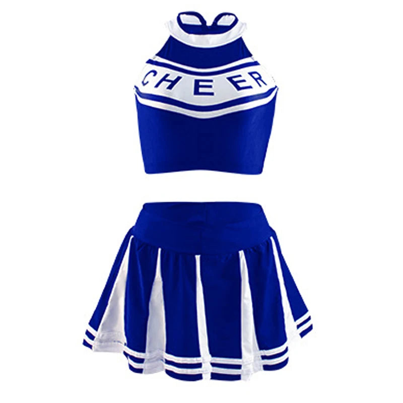 Classic High School Cheerleader Costume – Athletic Cosplay & Party Dress