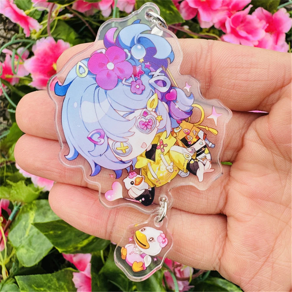 Identity V Cheerleader Cosplay Keychain – Andrew, Evelyn, Vera Acrylic Keyring Gift