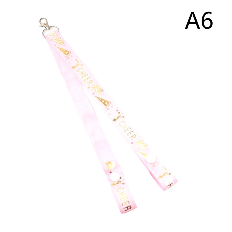 1Pc Glitter Cheerleader Ribbon Keychain – Bag Pendant & Gift Accessory