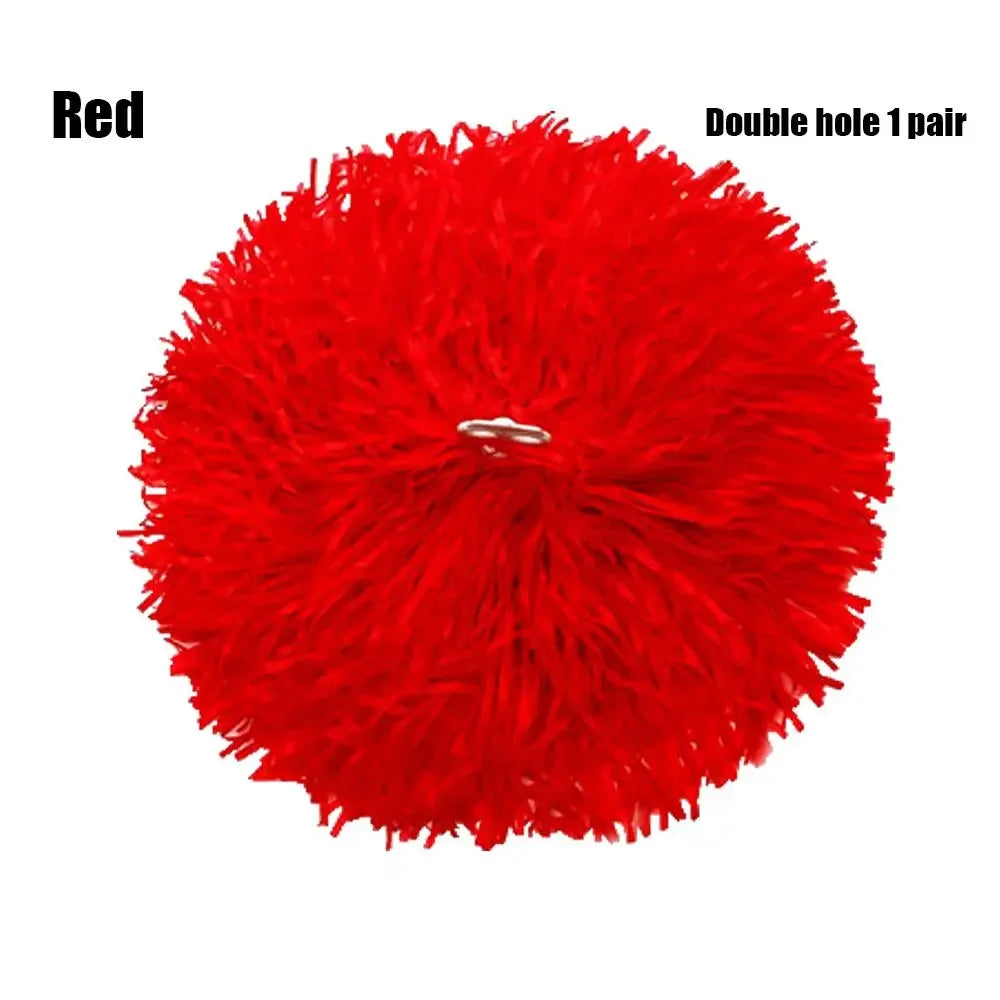 1 Pair Cheering Flower Pompoms – Practical Dance & Sports Match Supplies