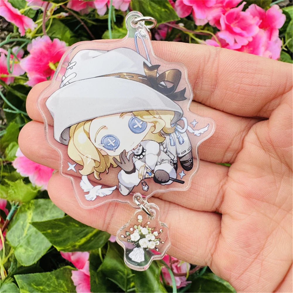 Identity V Cheerleader Cosplay Keychain – Andrew, Evelyn, Vera Acrylic Keyring Gift