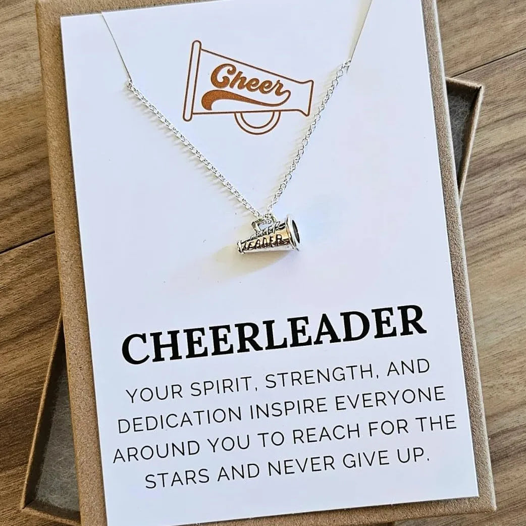 Cheerleading Necklace – Gift for Cheer Coach, Mom & Cheerleaders
