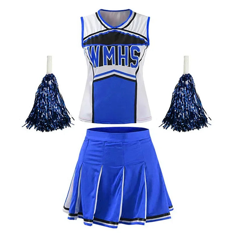 High School Glee Club Cheerleader Costume – Varsity Style Fancy Dress Uniform