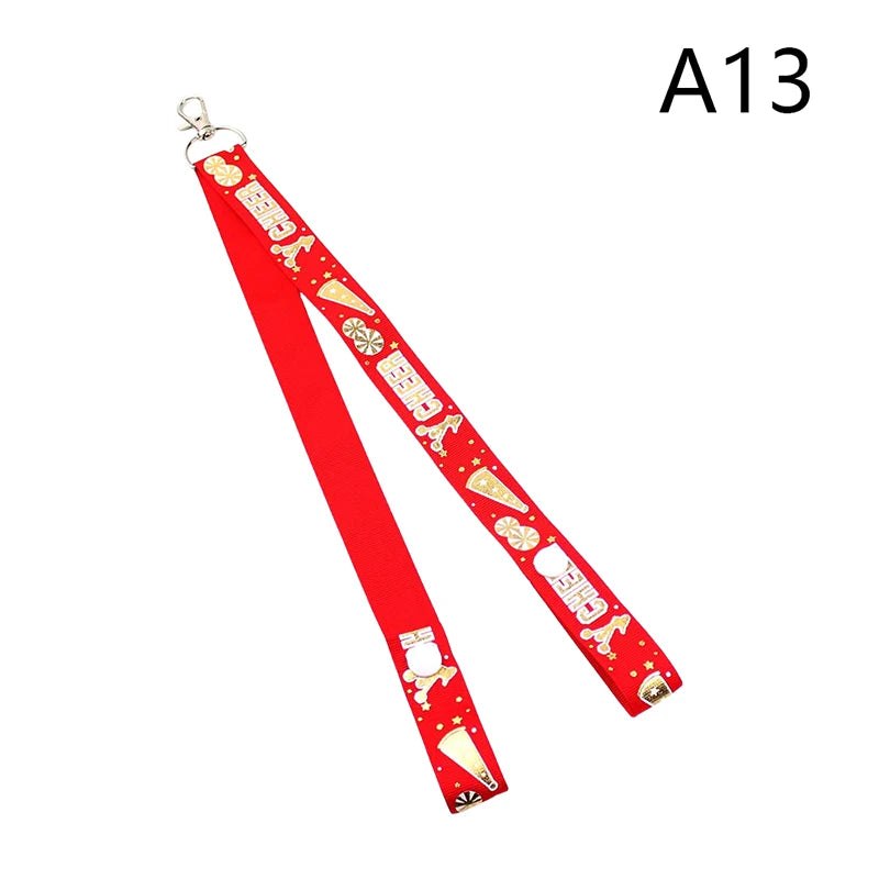 1Pc Glitter Cheerleader Ribbon Keychain – Bag Pendant & Gift Accessory