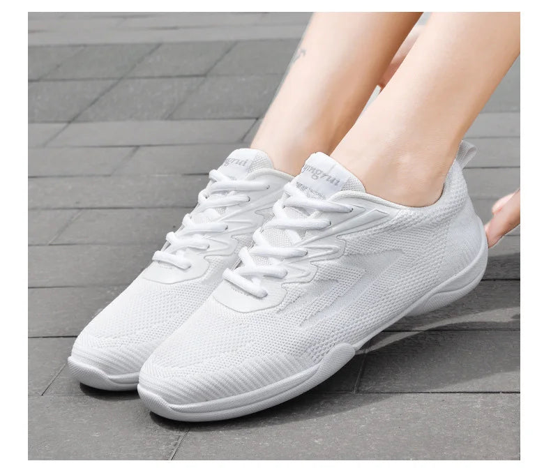 White Aerobic Shoes – Kids & Adults Fitness, Jazz Dance & Cheerleading (Size 45)