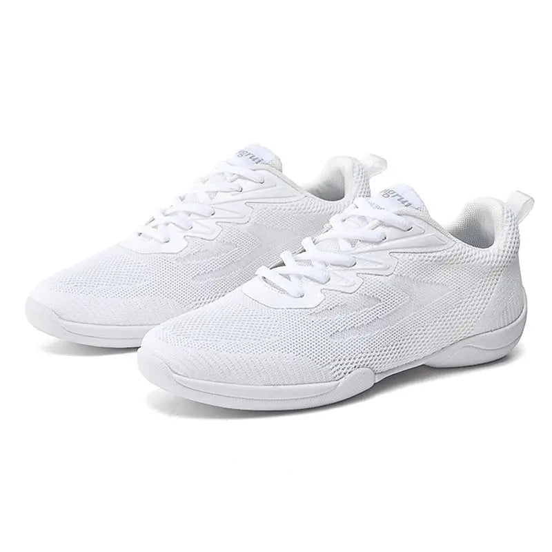 White Aerobic Shoes – Kids & Adults Fitness, Jazz Dance & Cheerleading (Size 45)