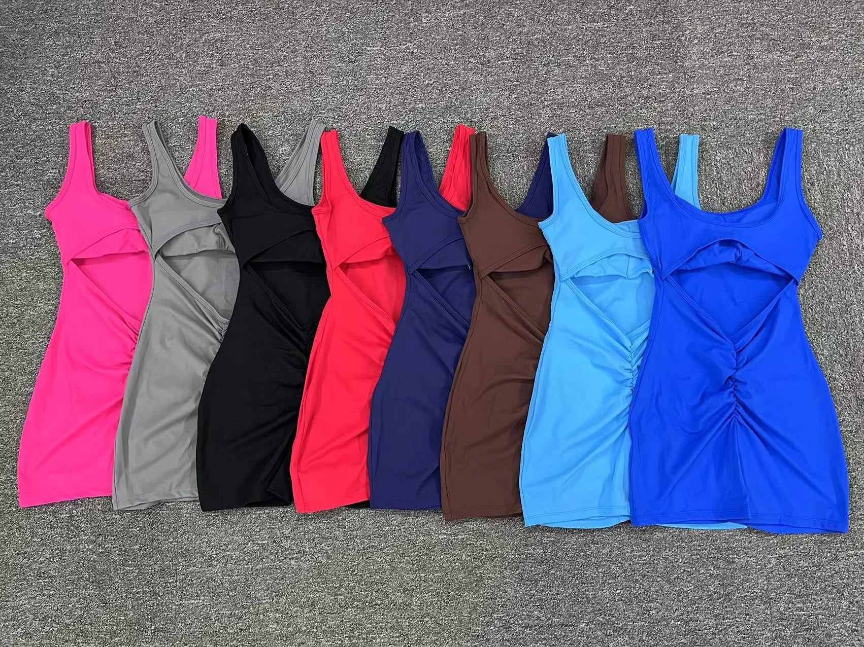 Women’s Backless Yoga Jumpsuit – One-Piece Bodycon Workout Romper