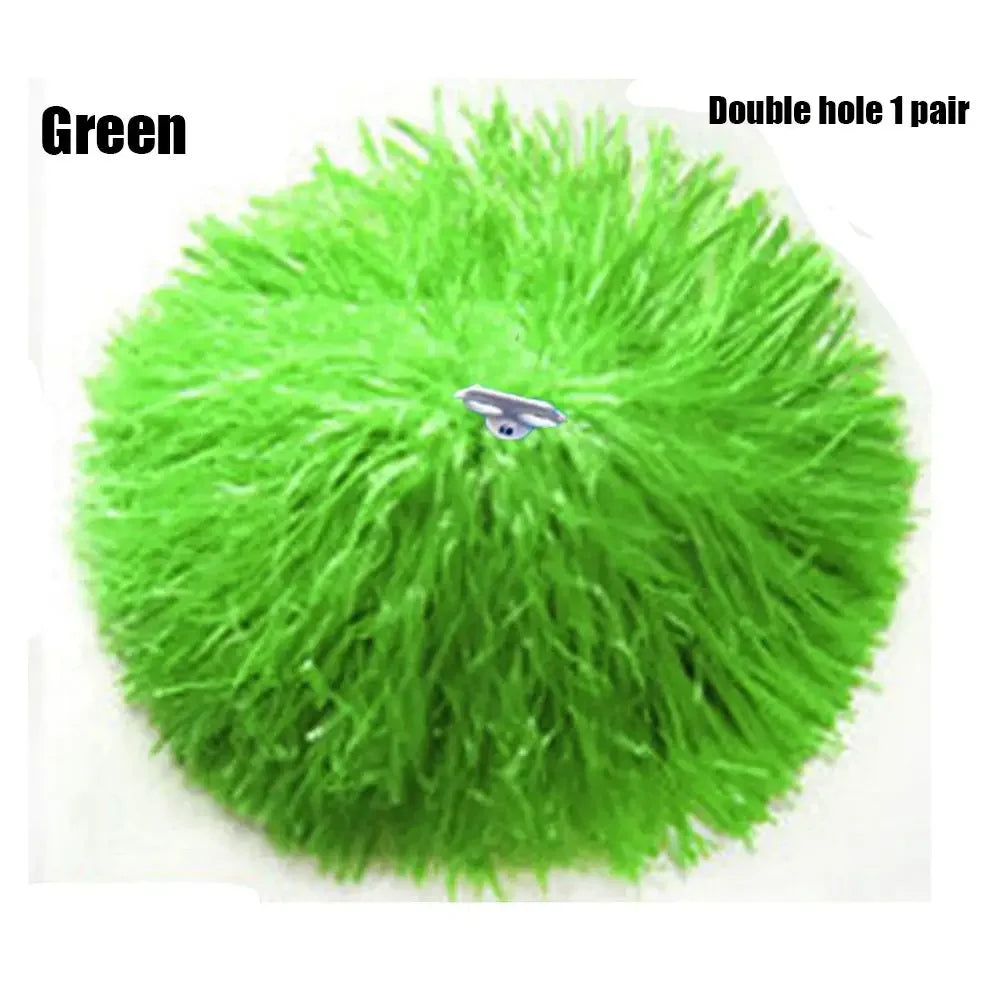 1 Pair Cheering Flower Pompoms – Practical Dance & Sports Match Supplies
