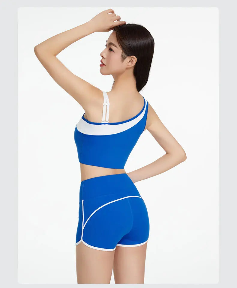 VigoBreviya 2025 Women's One-Shoulder Yoga Set – 2-Piece Quick-Dry Fitness Outfit