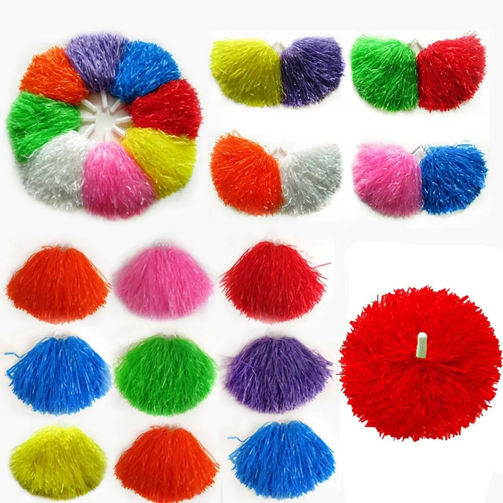 1 Pair Competition Flower Handle Cheerleading Pompoms – Dance & Sport Supplies
