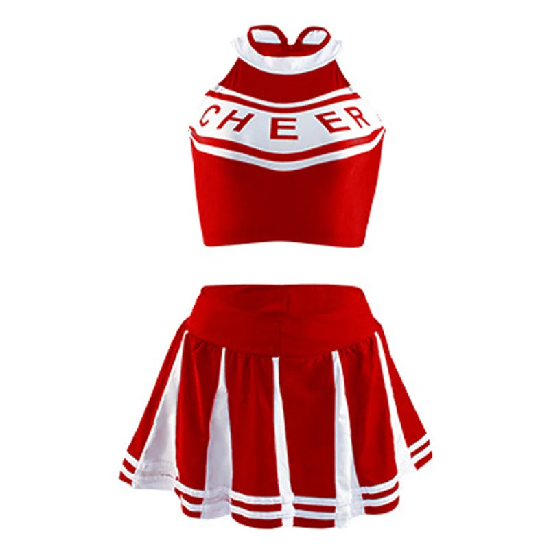 Classic High School Cheerleader Costume – Athletic Cosplay & Party Dress