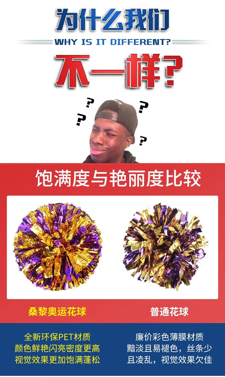 Colorful Kids’ Cheer Finger Pom Poms – Dance & Cheer Accessories