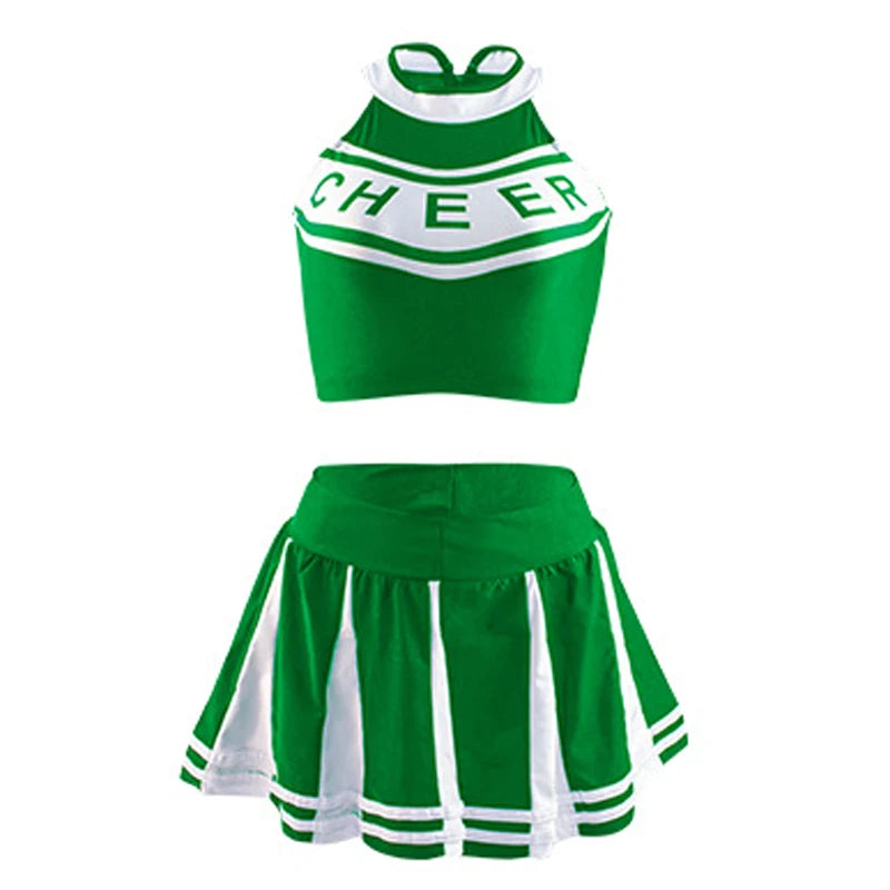 Classic High School Cheerleader Costume – Athletic Cosplay & Party Dress