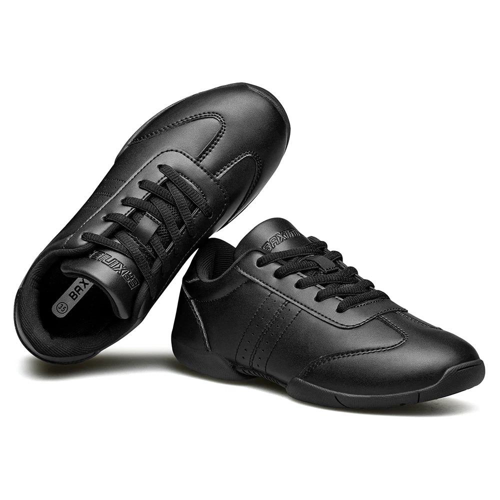 BAXINIER Youth Girls White Cheerleading Athletic Training Sneakers – Lightweight & Competition Ready