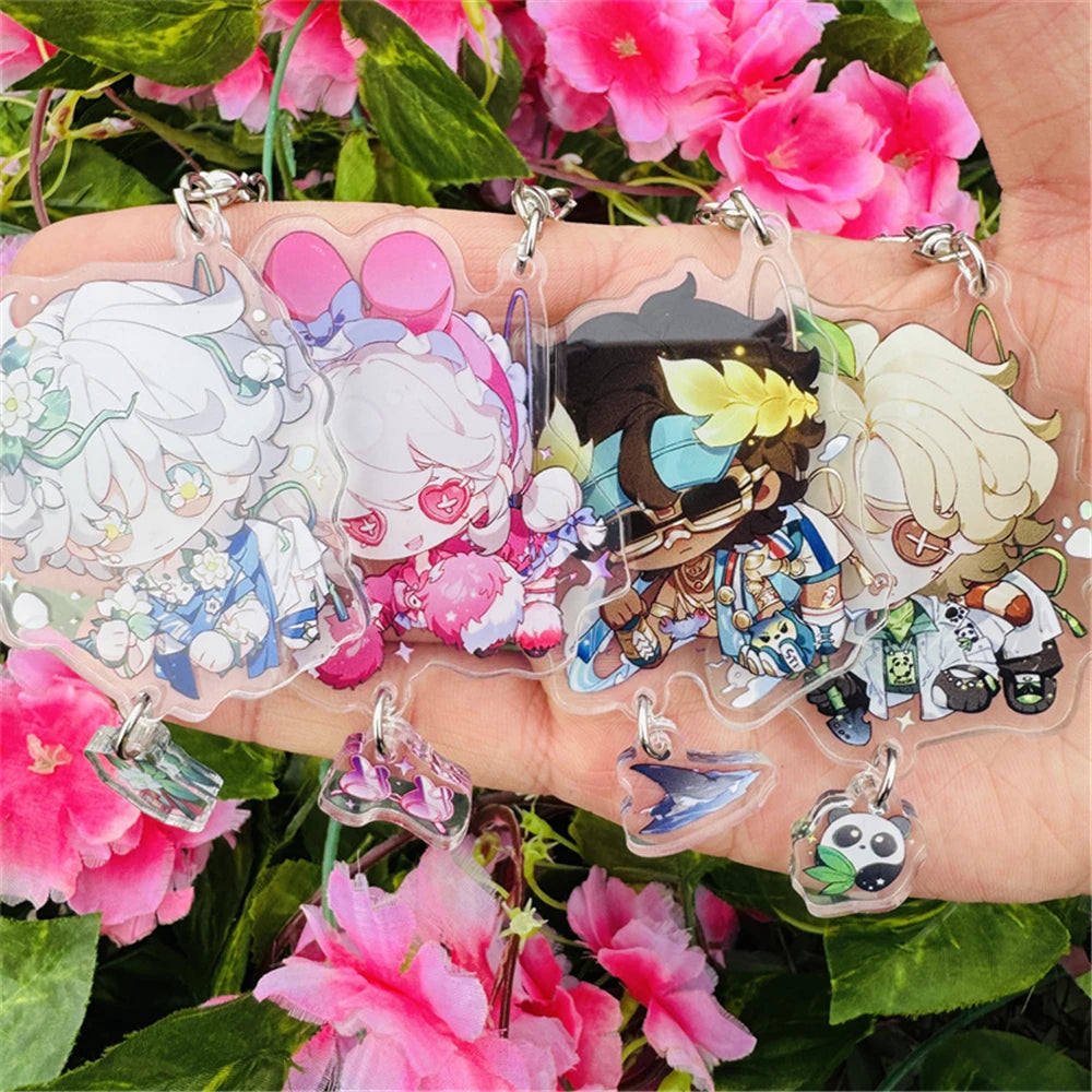 Identity V Cheerleader Cosplay Keychain – Andrew, Evelyn, Vera Acrylic Keyring Gift