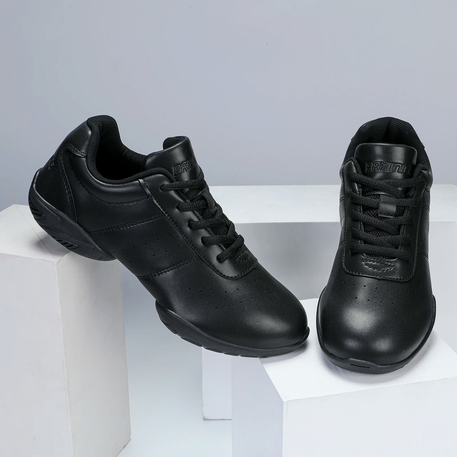 BAXINIER Youth Girls White Cheerleading Athletic Training Sneakers – Lightweight & Competition Ready