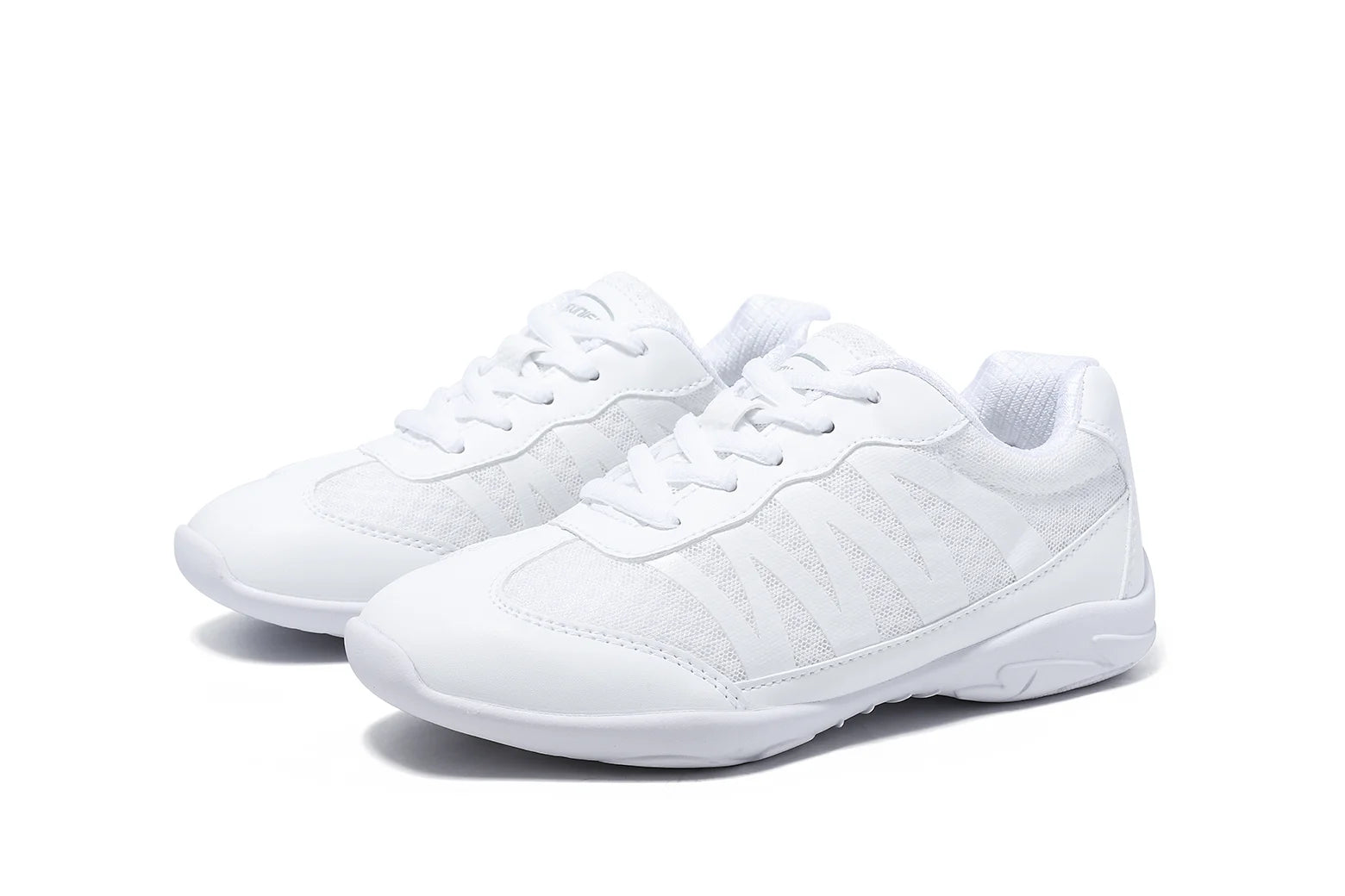 BAXINIER Girls White Cheer Shoes Trainers  Breathable Training Dance Tennis Shoes Lightweight Youth Cheer Competition Sneakers