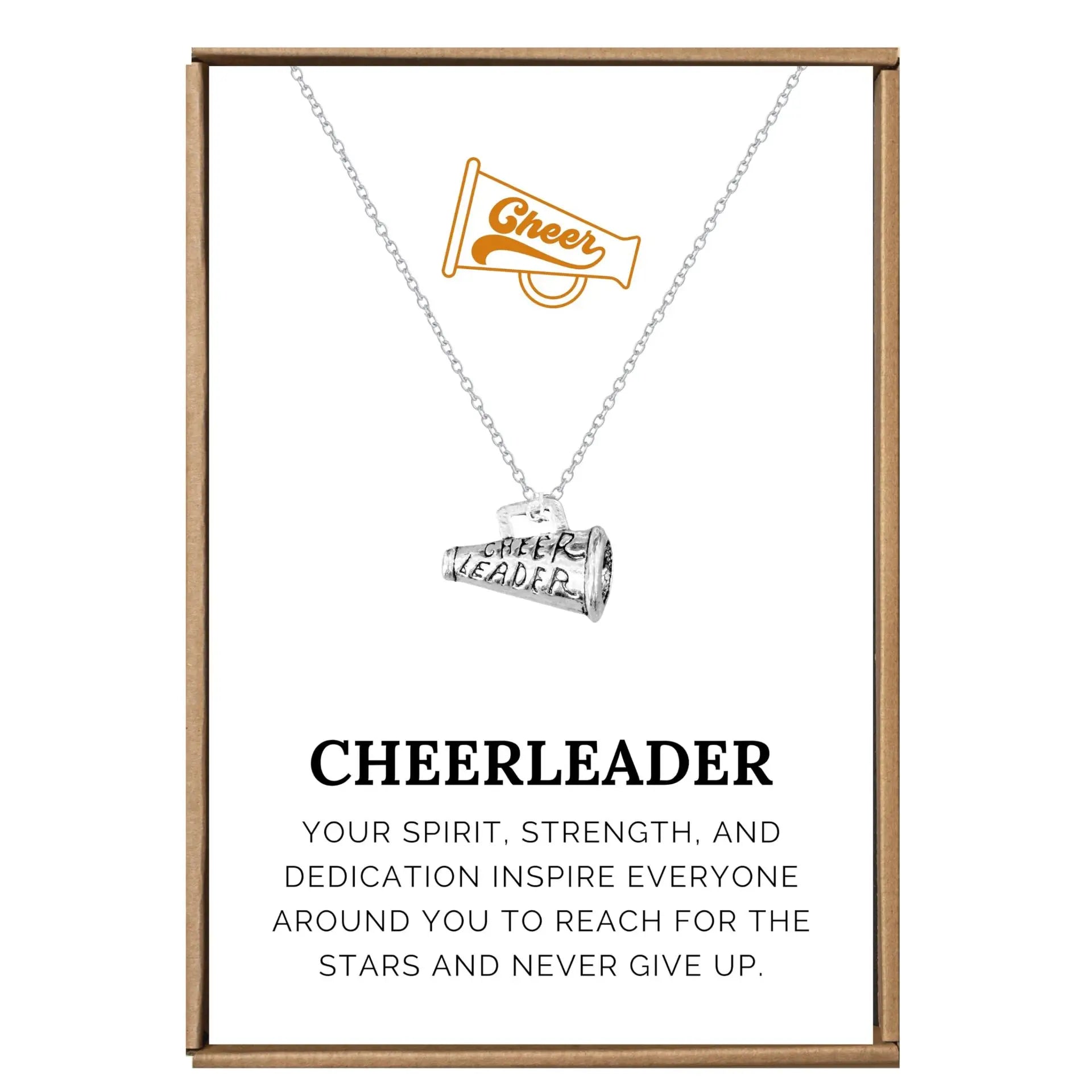Cheerleading Necklace – Gift for Cheer Coach, Mom & Cheerleaders