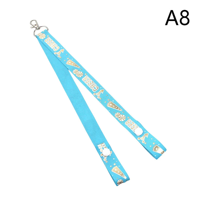 1Pc Glitter Cheerleader Ribbon Keychain – Bag Pendant & Gift Accessory