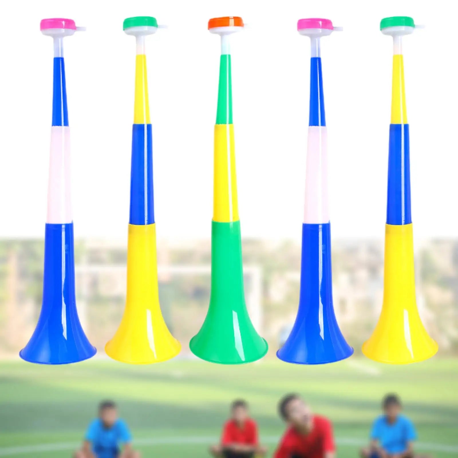 5x Football Loud Noisemakers – Cheer Trumpets for Sports & Festivals
