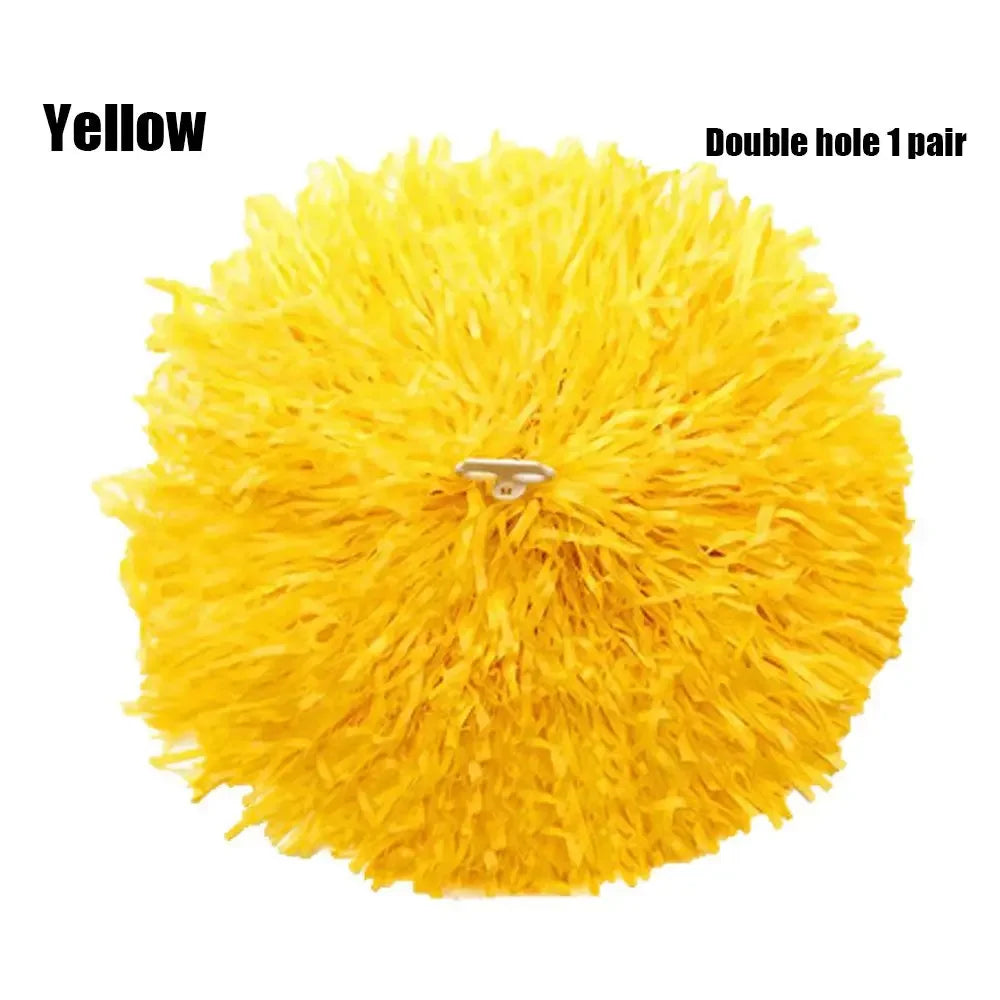 1 Pair Cheering Flower Pompoms – Practical Dance & Sports Match Supplies