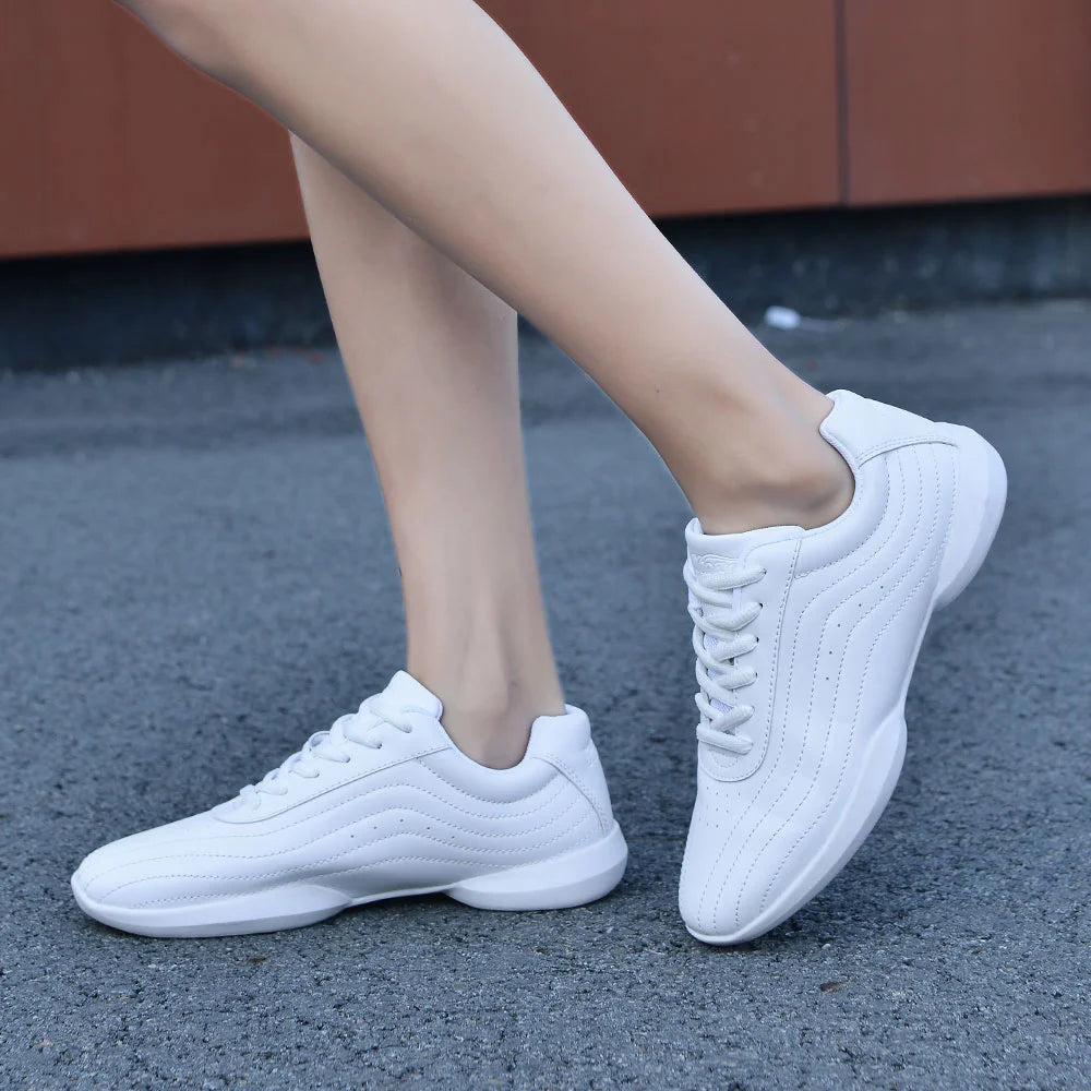 ARKKG Girls Cheerleading & Dance Shoes – Kids Aerobics Practice & Women’s Jazz Sneakers