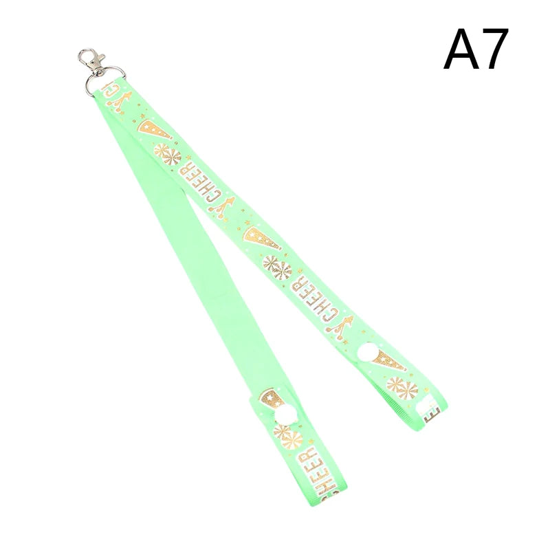 1Pc Glitter Cheerleader Ribbon Keychain – Bag Pendant & Gift Accessory