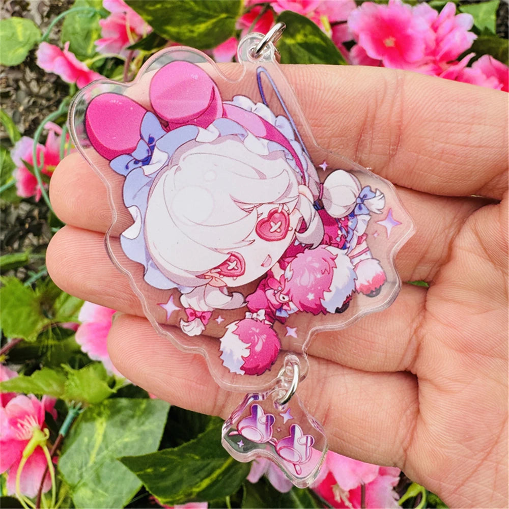 Identity V Cheerleader Cosplay Keychain – Andrew, Evelyn, Vera Acrylic Keyring Gift