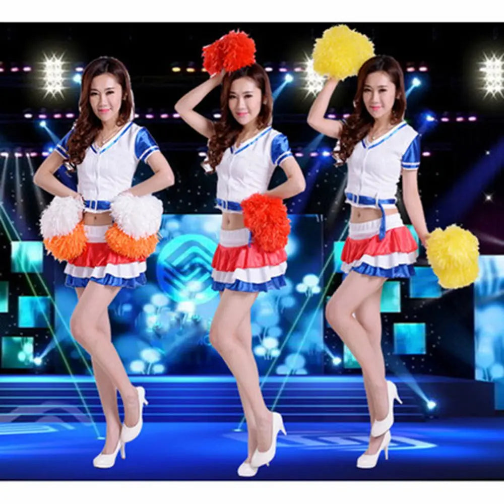 1 Pair Cheering Flower Pompoms – Practical Dance & Sports Match Supplies
