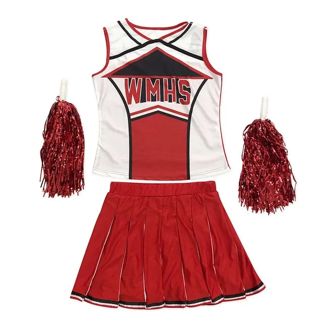 High School Glee Club Cheerleader Costume – Varsity Style Fancy Dress Uniform