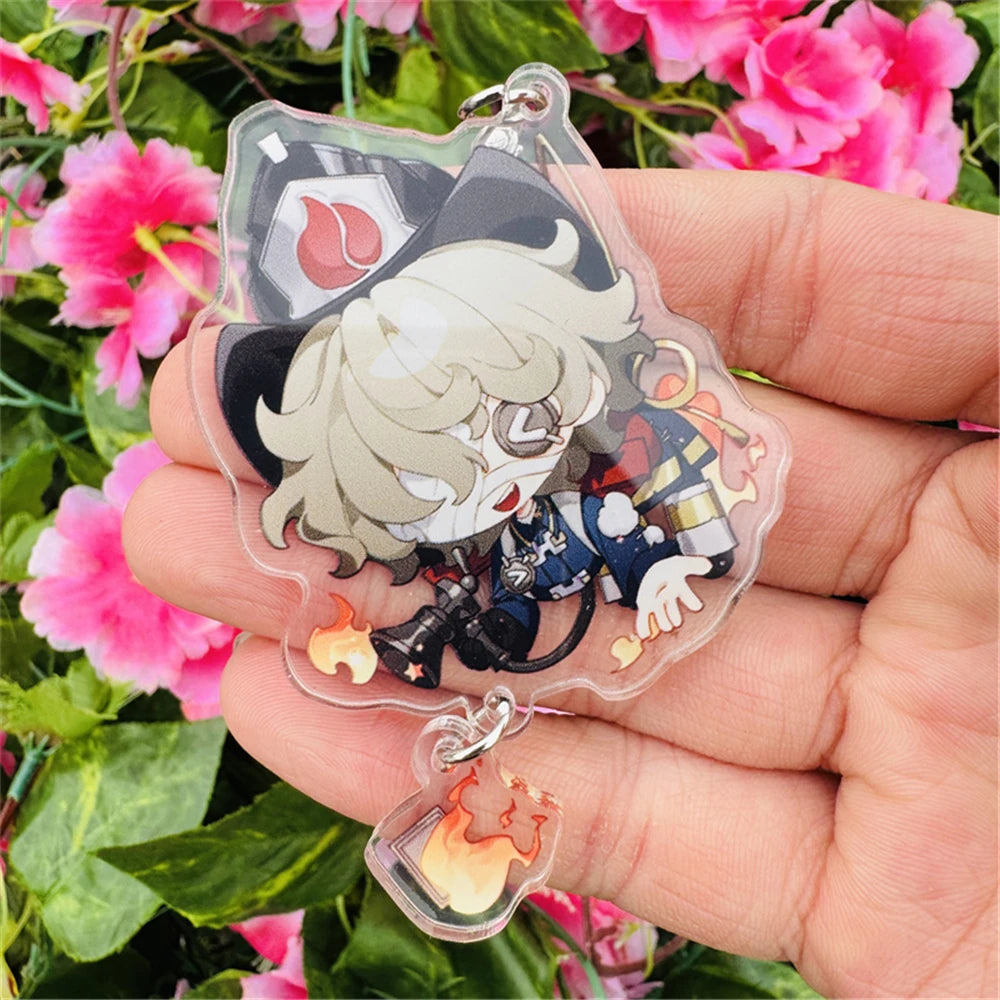 Identity V Cheerleader Cosplay Keychain – Andrew, Evelyn, Vera Acrylic Keyring Gift