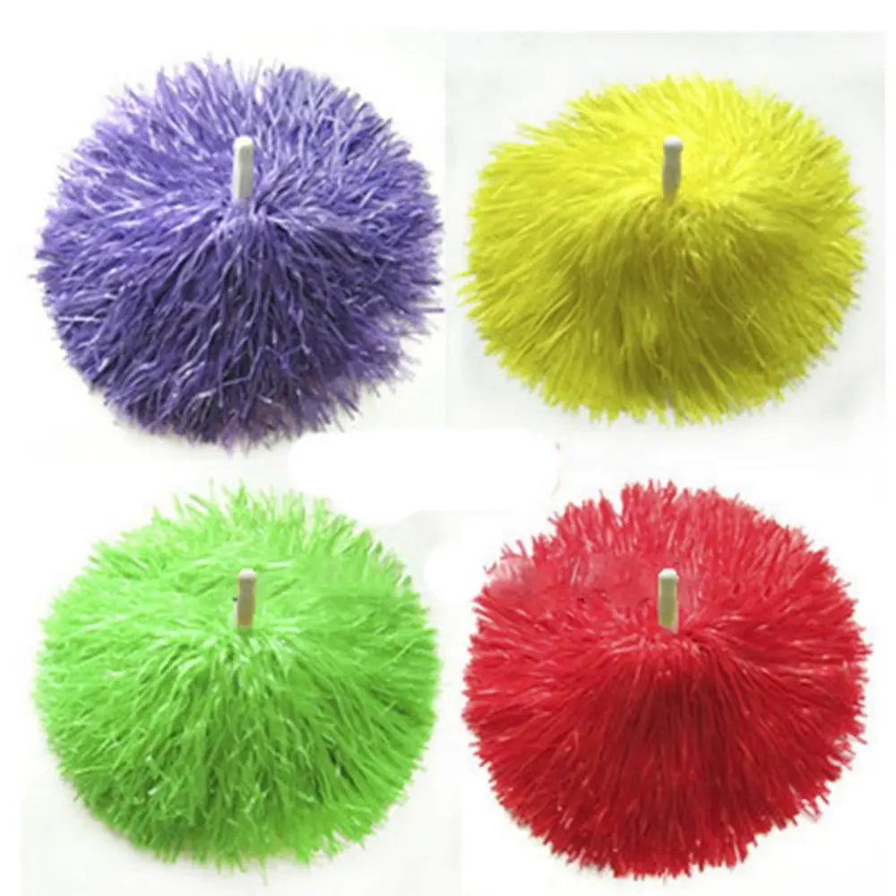 1 Pair Cheering Flower Pompoms – Practical Dance & Sports Match Supplies