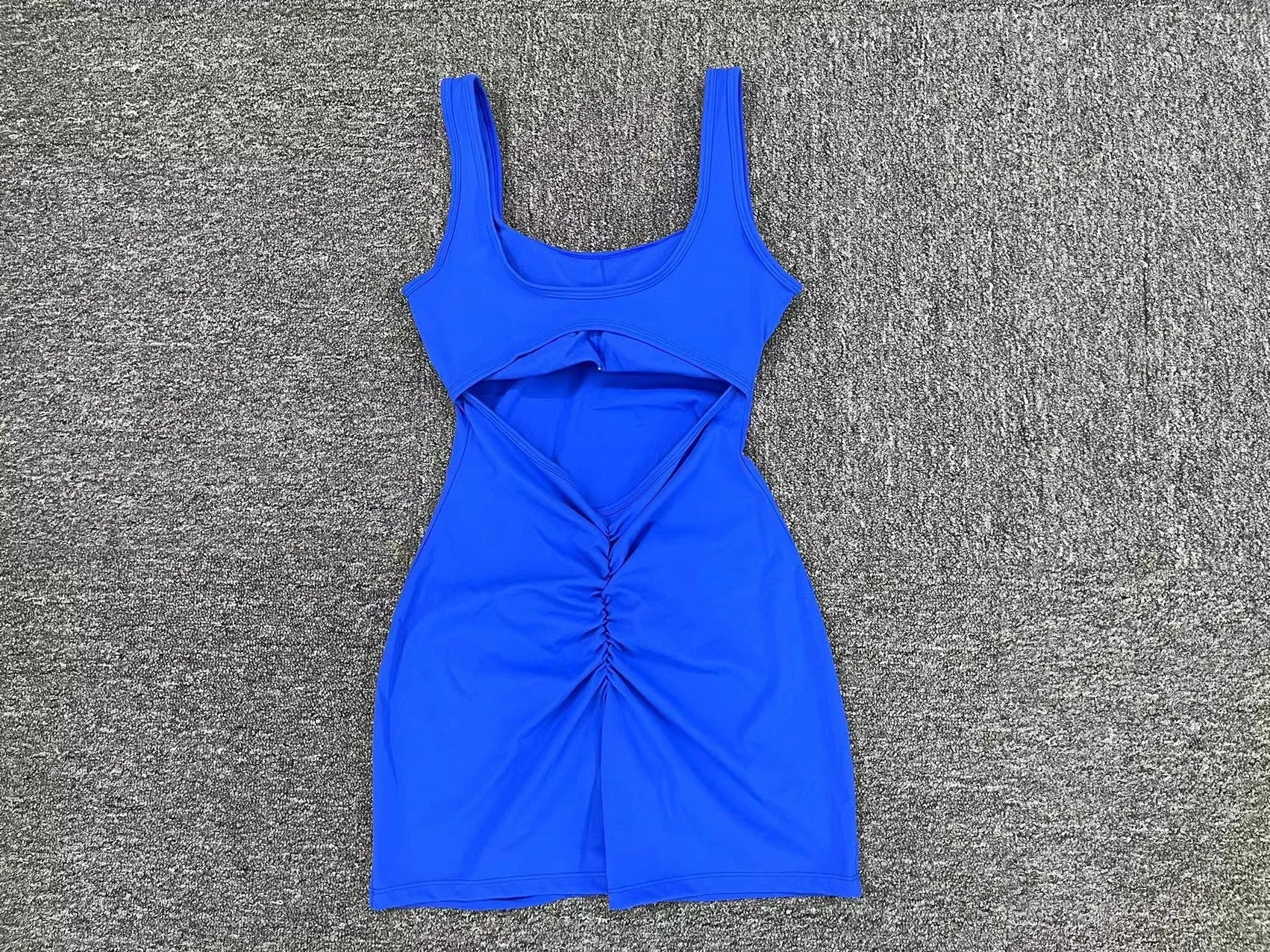 Women’s Backless Yoga Jumpsuit – One-Piece Bodycon Workout Romper