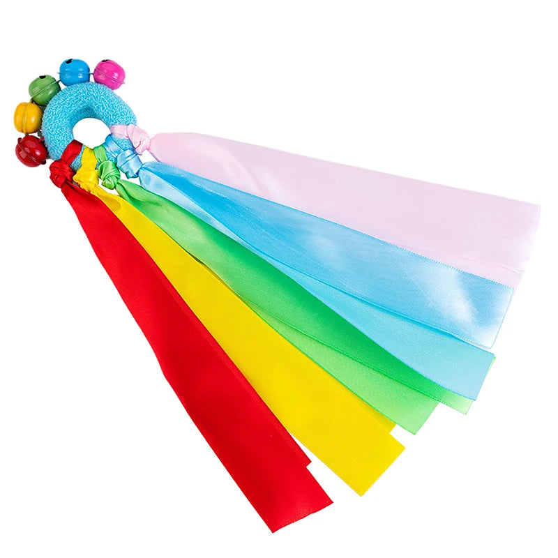 1Pc Cheerleading Wrist Pompom – Elastic Dance & Sports Ribbon Bracelet
