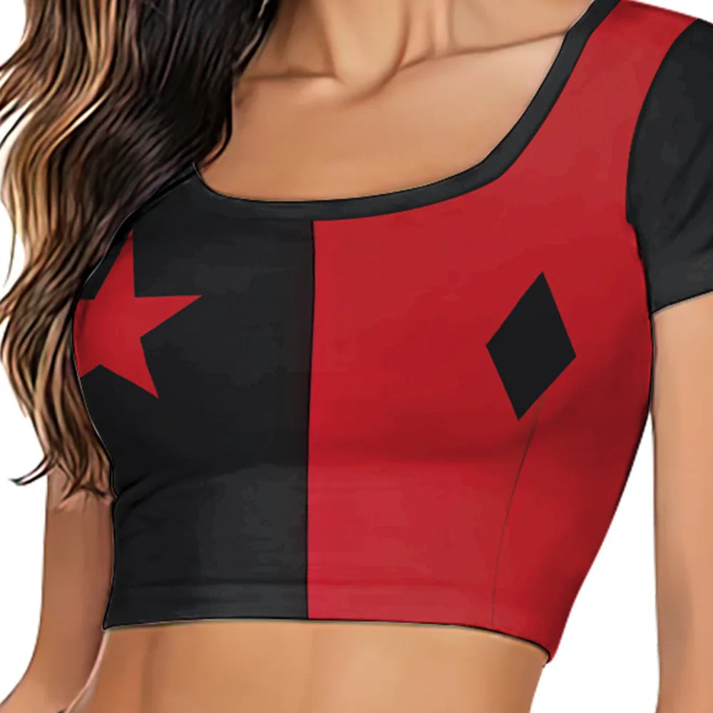 Classic High School Cheerleader Costume – Athletic Cosplay & Party Dress