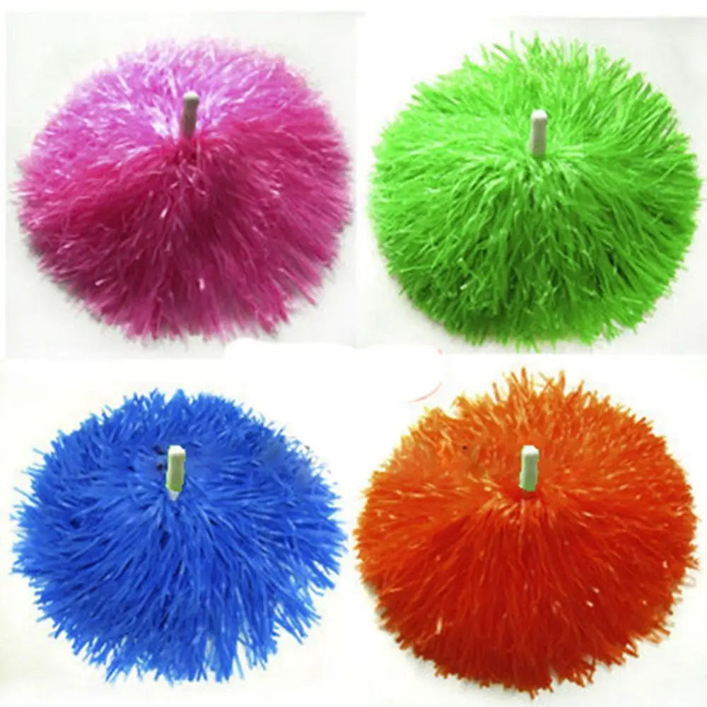 1 Pair Cheering Flower Pompoms – Practical Dance & Sports Match Supplies