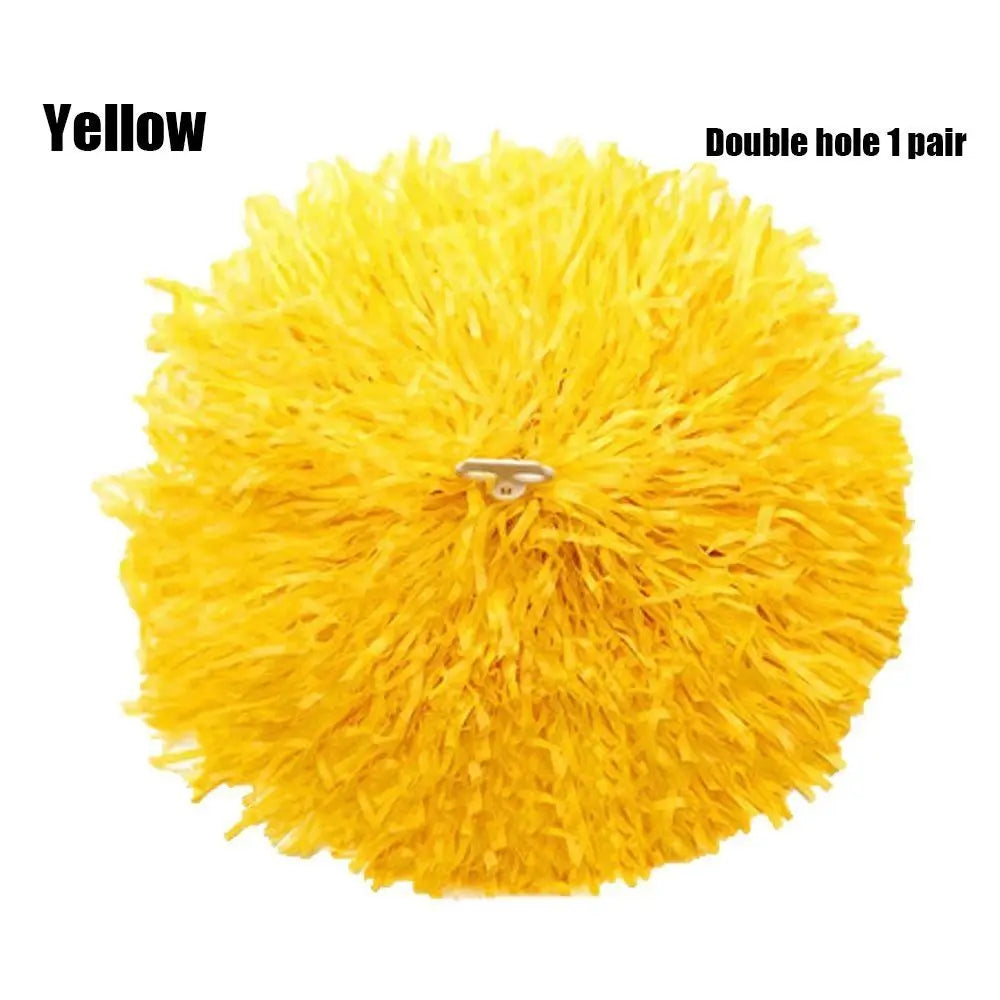 1 Pair Cheering Flower Pompoms – Practical Dance & Sports Match Supplies