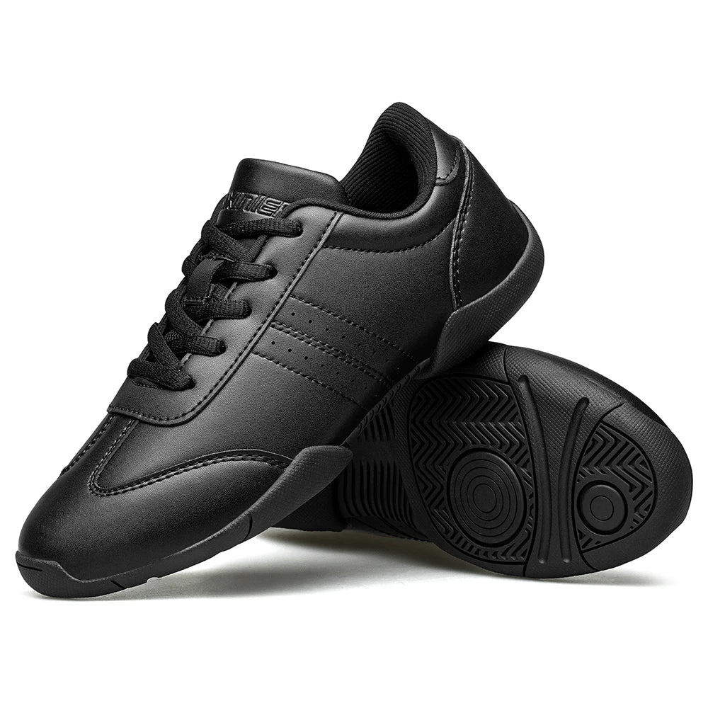 BAXINIER Youth Girls White Cheerleading Athletic Training Sneakers – Lightweight & Competition Ready